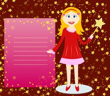 Fairy Girl With Magic Wand Stock Photos Fairy Girl With Magic Wand Stock Photos