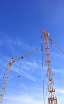 Tower Crane Royalty Free Stock Photo Tower Crane Royalty Free Stock Photo