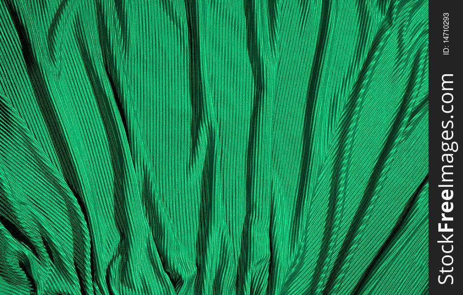 Cloth background in green color