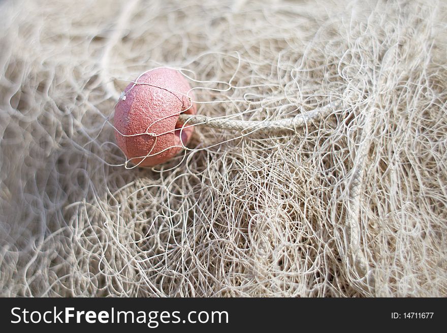 Net for fishing close up