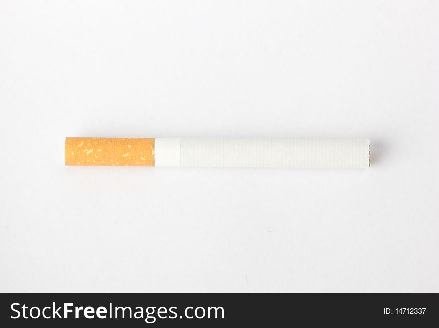 Cigarette isolated on white background