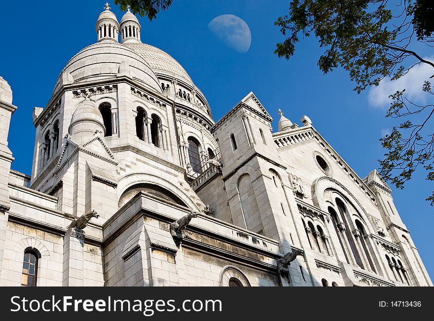 The famous Basilique of Sacre Coeur, Montmartre, Paris, France