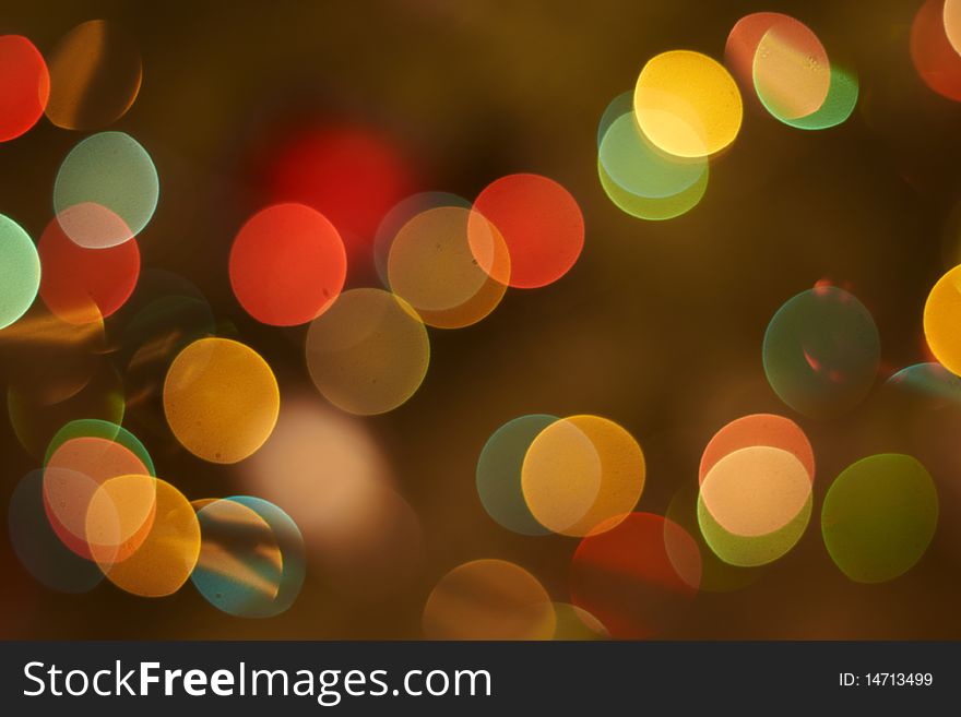 The abstract bokeh background with rounds