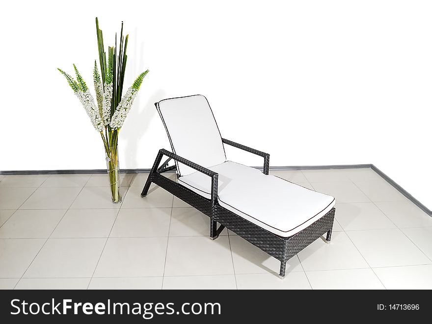 Chaise lounge from rod