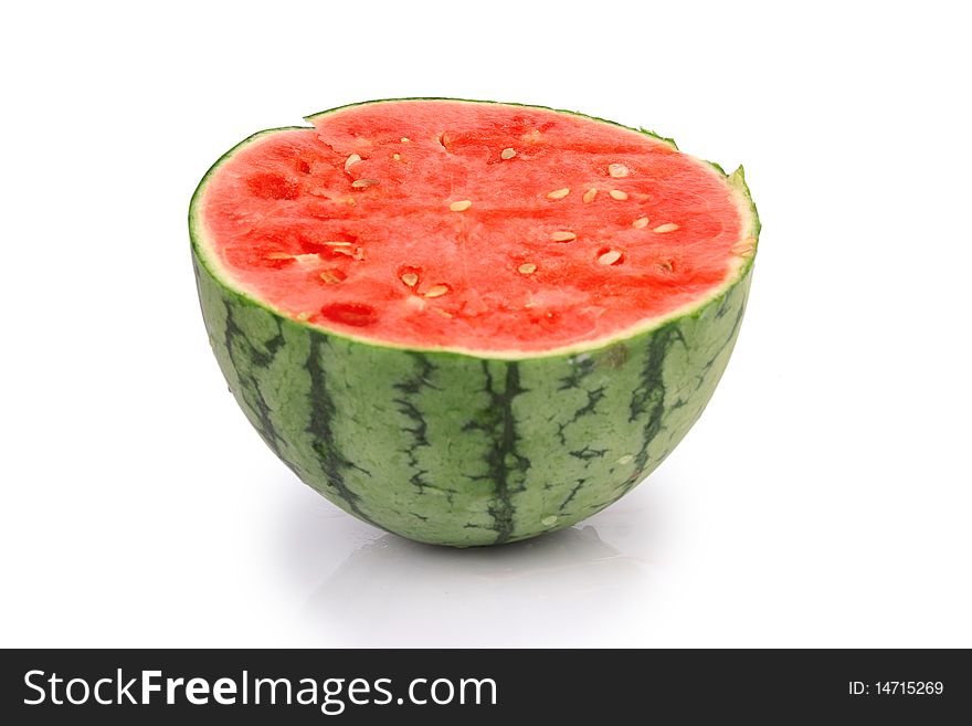 Watermelon fruits isolated on white background
