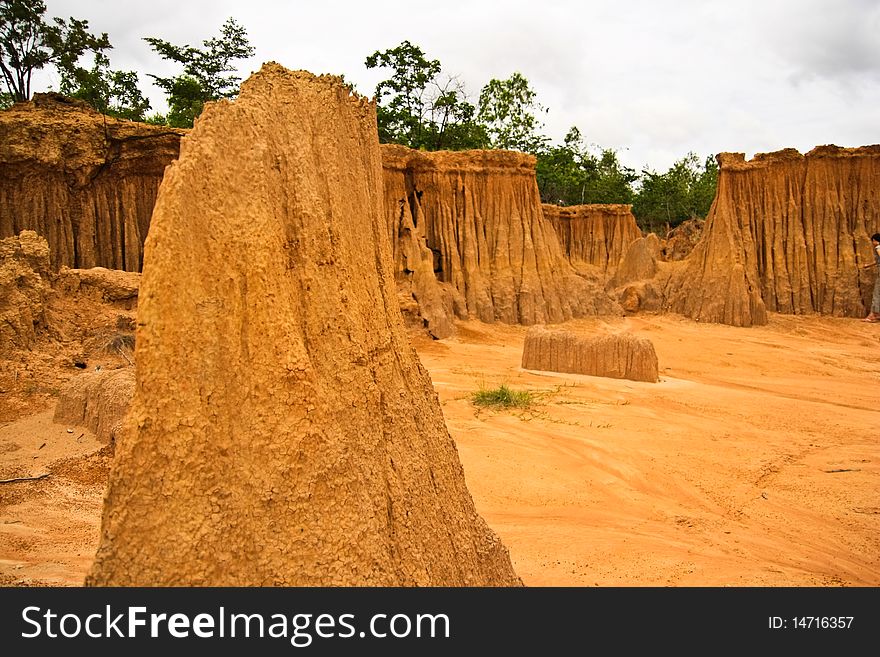 Lalu is sand stone sink in Thailand.