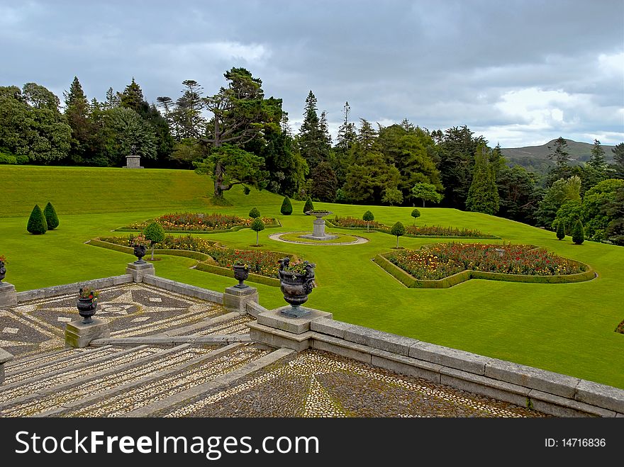 View Of The Lawn And Park At Powerscourt