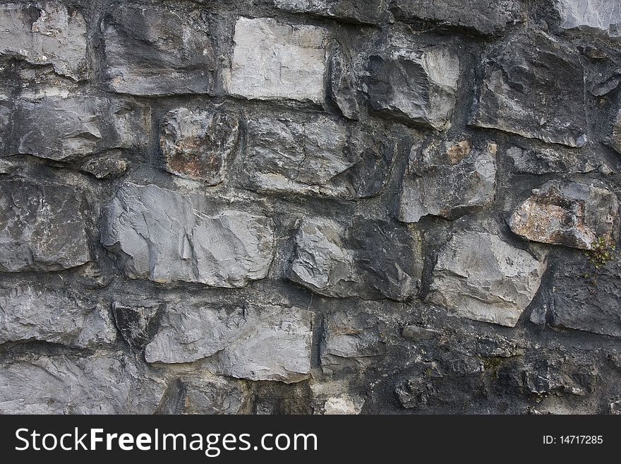 Old stone wall in Kamnik. Old stone wall in Kamnik