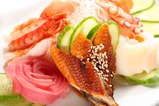 Set Of Japanese Sushi Stock Photography