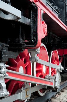 Old Steam Engine Wheels Close-up Stock Image Old Steam Engine Wheels Close-up Stock Image