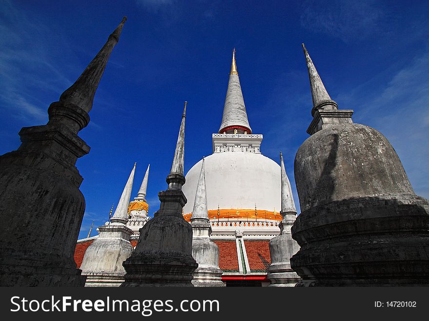 Great Stupa,Wat Mahathat in Nakhon Si Thammarat, Southern Thailand