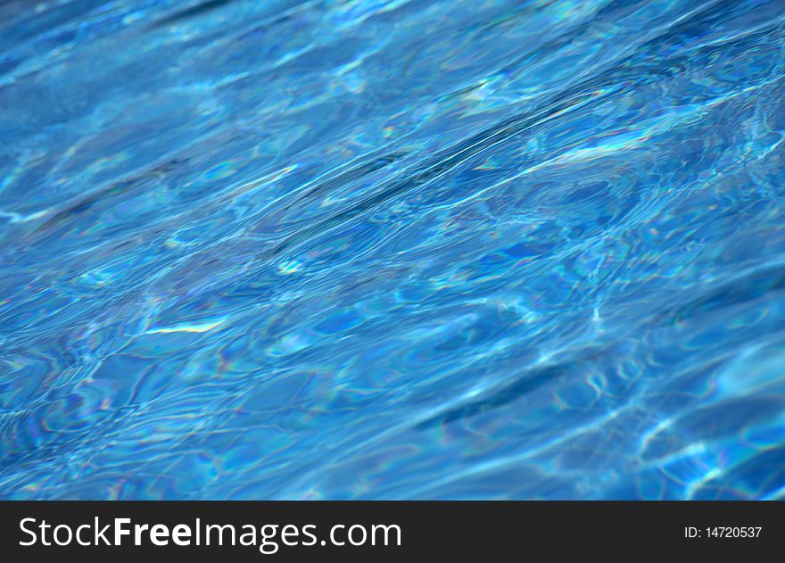 Blue water background, abstract, texture