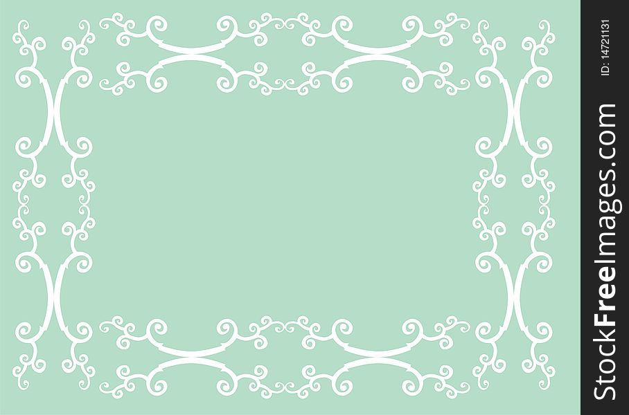 Green floral frame graphic design. Green floral frame graphic design