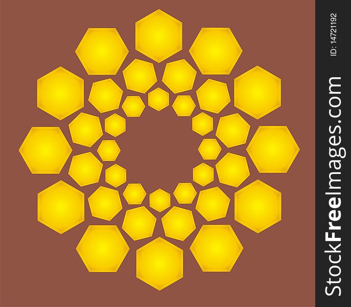 Geometric honeycomb pattern graphic design. Geometric honeycomb pattern graphic design