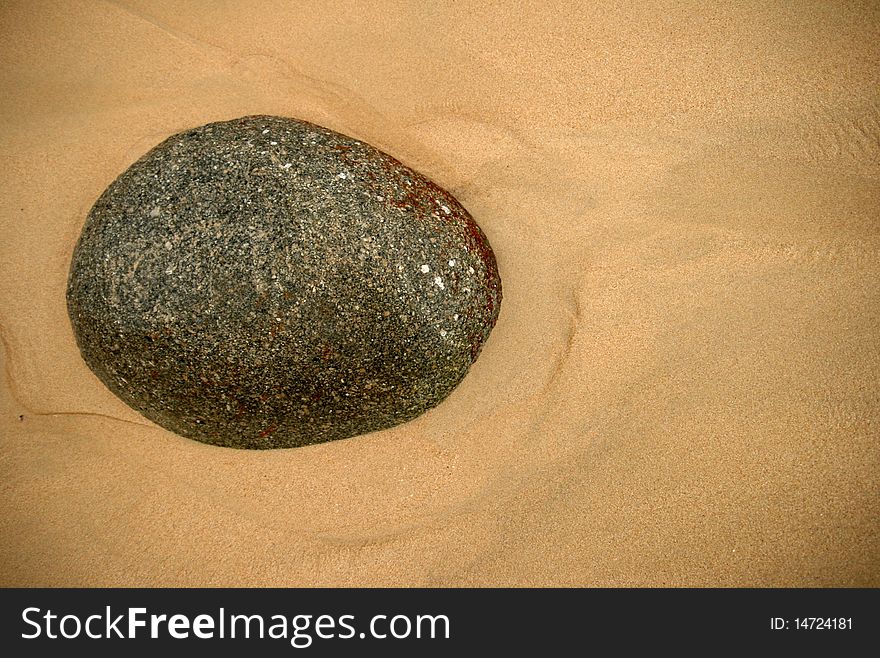 A stone in Hong Kong Sek O Beach. A stone in Hong Kong Sek O Beach