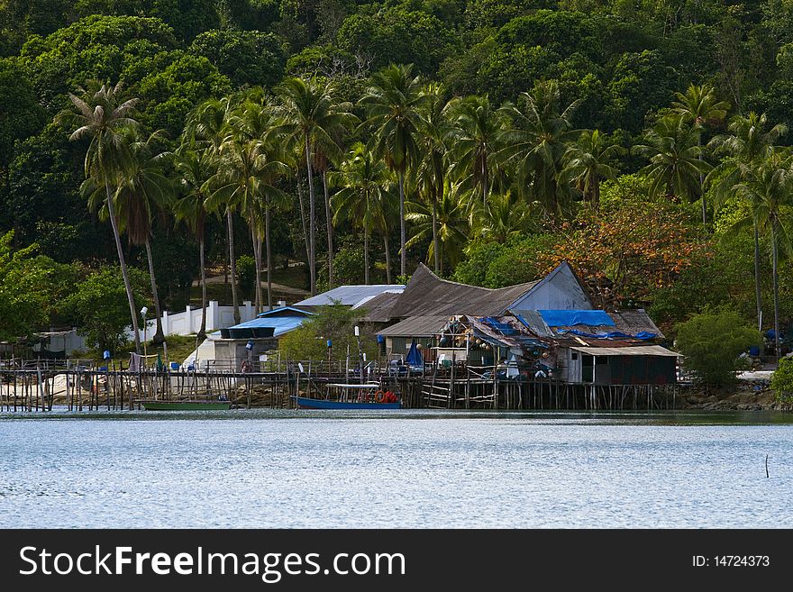 Fishing village taken at Malaysia, Subi island