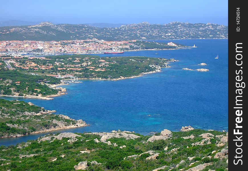 Bay in Torre Porticciciolo with beautiful sea. Bay in Torre Porticciciolo with beautiful sea