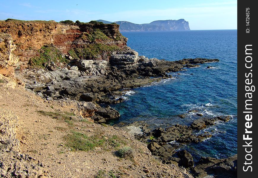 Coast in Sardinia