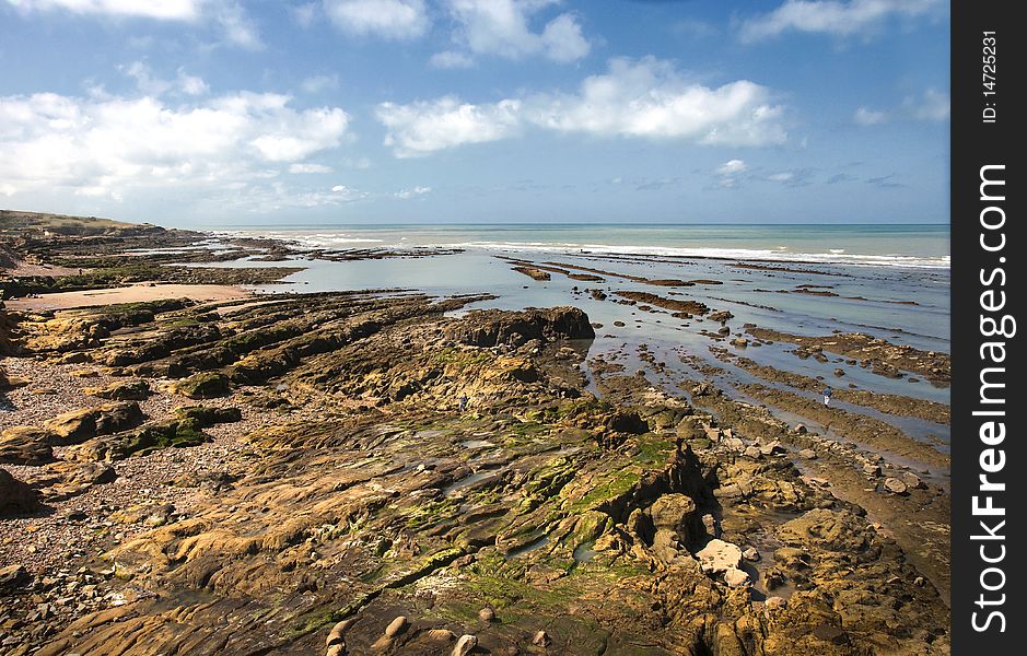 View of the shoreline by Asilah, Morocco. View of the shoreline by Asilah, Morocco