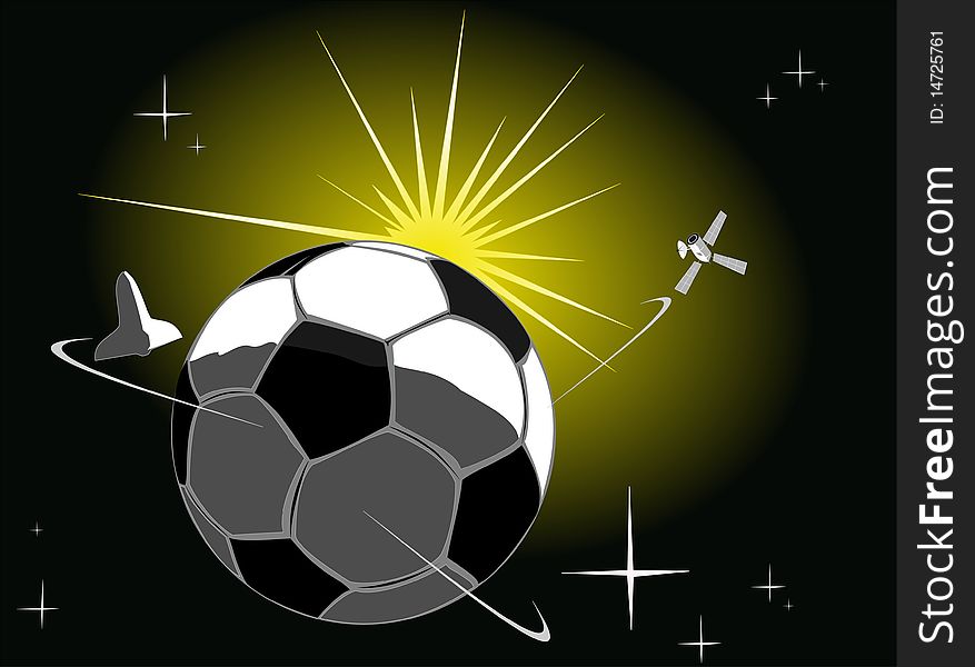 Soccer ball the planet