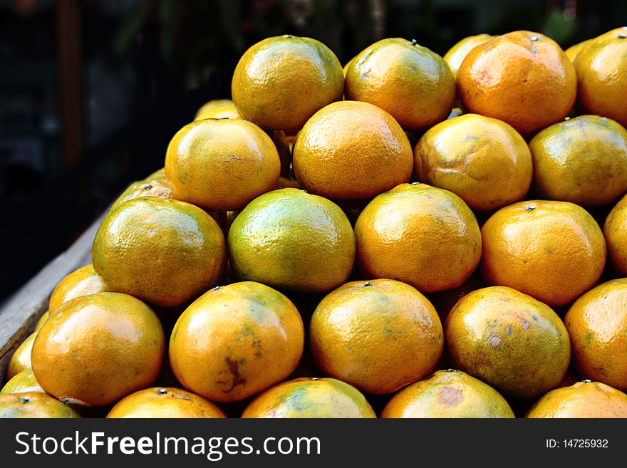 Pile of oranges are waiting for you. Pile of oranges are waiting for you.