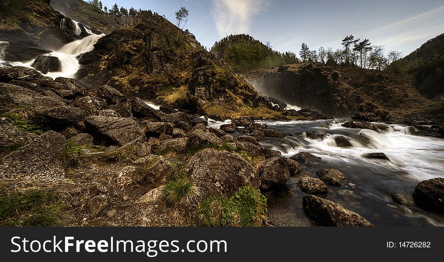 Beautiful  natural landscape in Norway,Hdr. Beautiful  natural landscape in Norway,Hdr