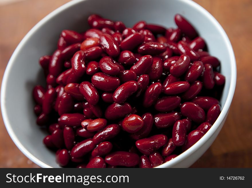 Kidney Beans in a blue bowl