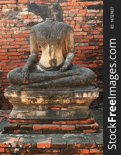 Buddha Ruins at Ayutthaya, Thailand