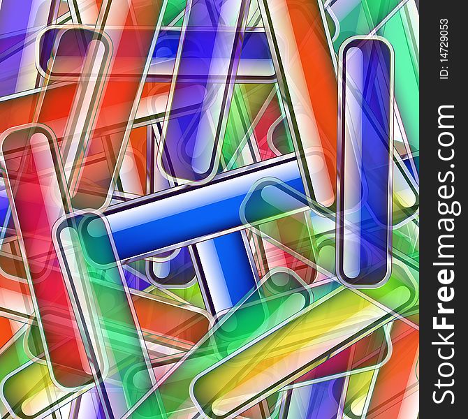 Abstract image of colored lines, illustration. Abstract image of colored lines, illustration