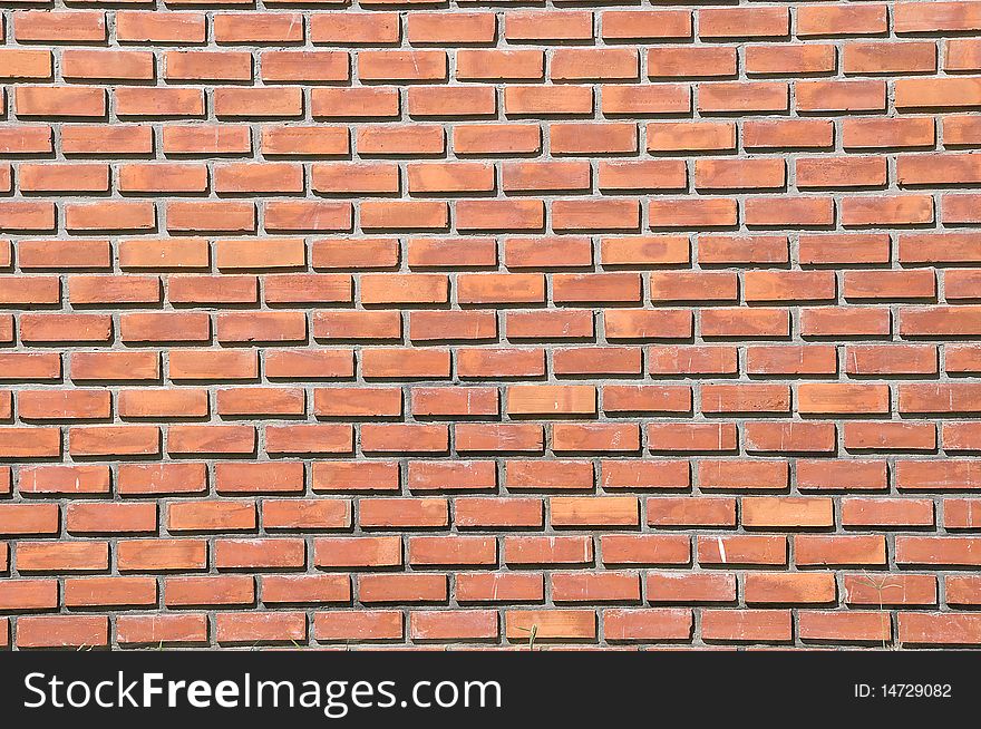 Brick wall in the similar pattern