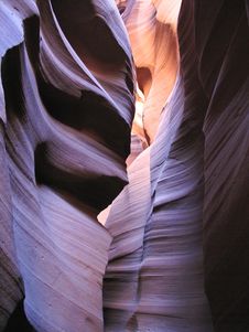 Wall Of Antelope Canyon Stock Photo