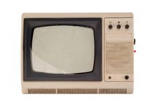 Old Small TV Set Stock Photography