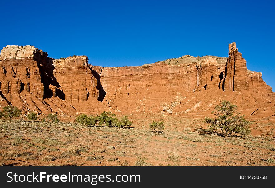 Chimney Rock area in Capitol Reef National park. Chimney Rock area in Capitol Reef National park