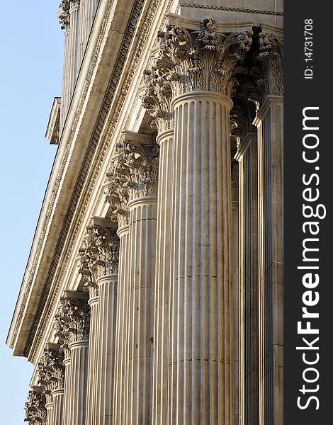 Sculpted columns of Saint Paul s Cathedral