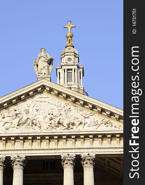 Columns of Saint Paul's Cathedral from London UK. Columns of Saint Paul's Cathedral from London UK