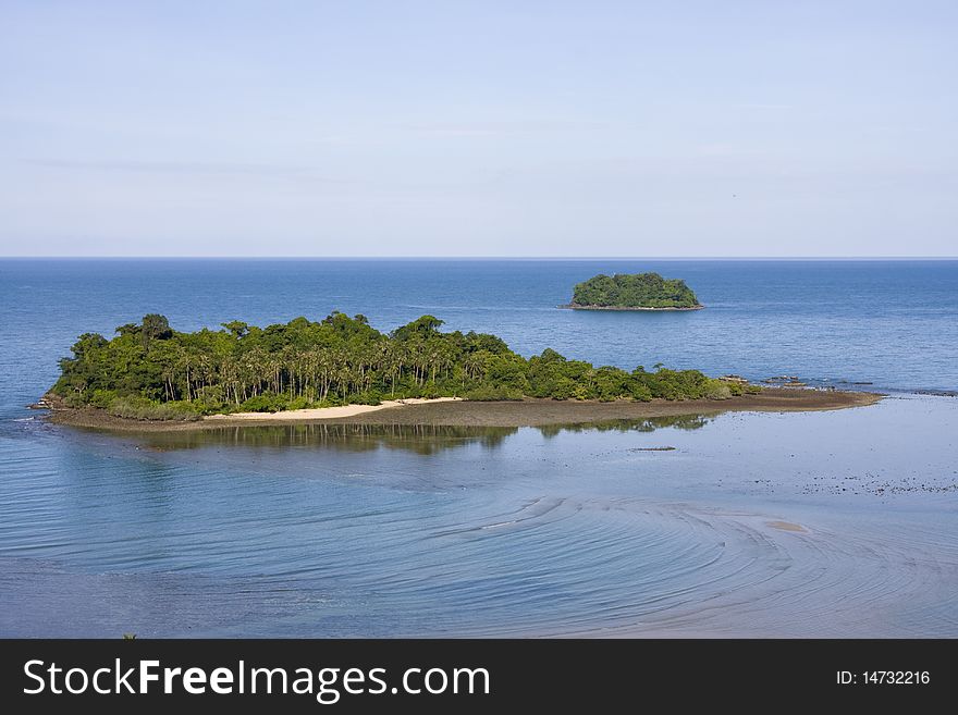 Scenic view from Koh Chang island. Thailand.