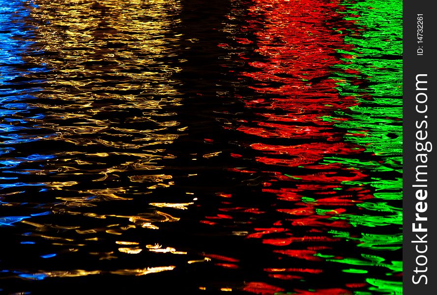 Abstract pattern of light on water. Element of design.