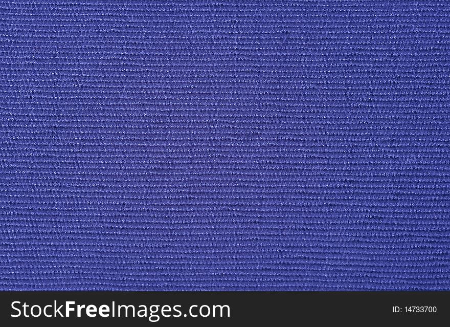 Blue textile background with row pattern, texture