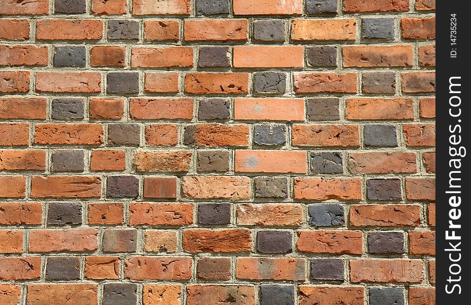 Brick wall of a gothic church