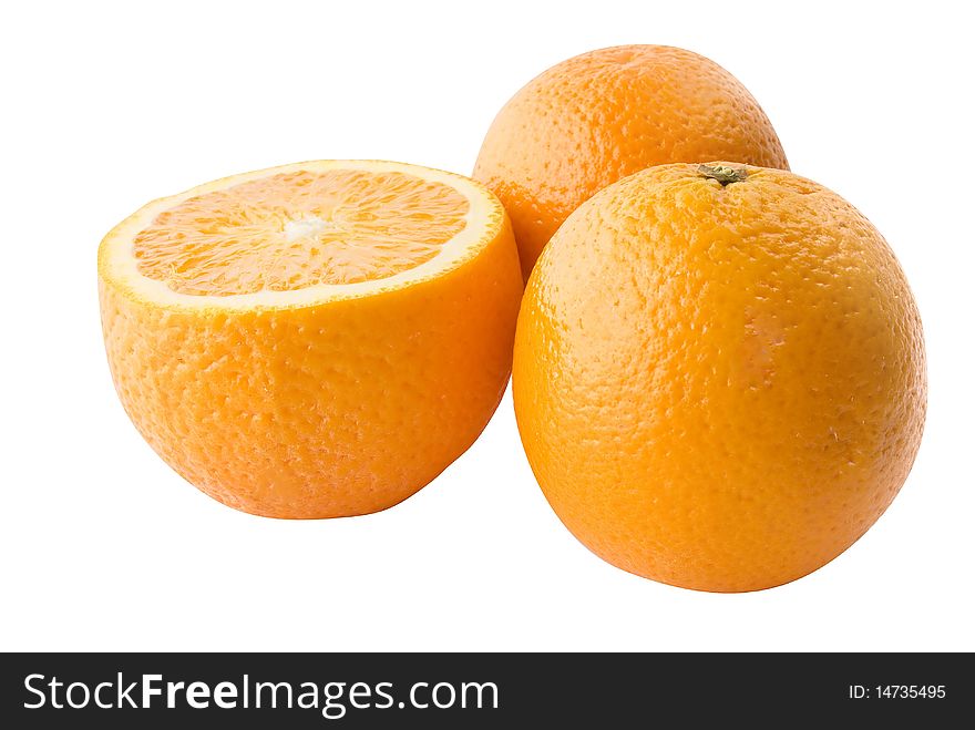 Juicy Three Orange over white