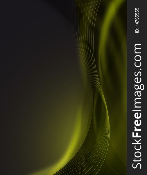 Abstract futuristic green design / background