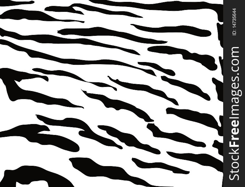 Zebra skin texture in black and white colours