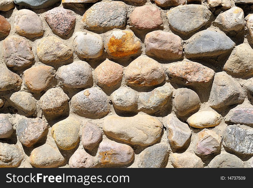 Building of a wall from stones, concrete, a laying. Building of a wall from stones, concrete, a laying