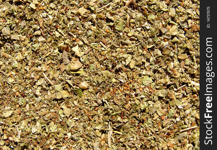 Detail photo texture of marjoram spice background