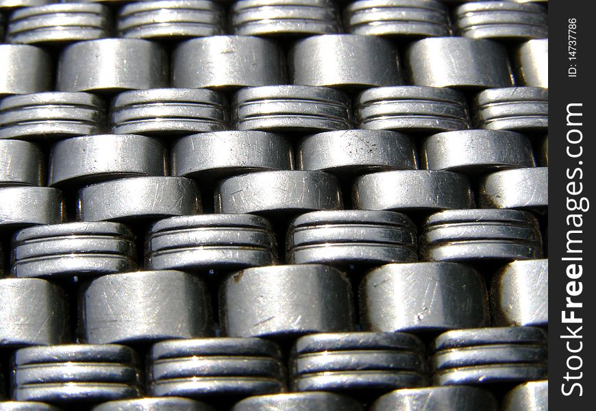 Detail photo texture of metal chain bracelet background