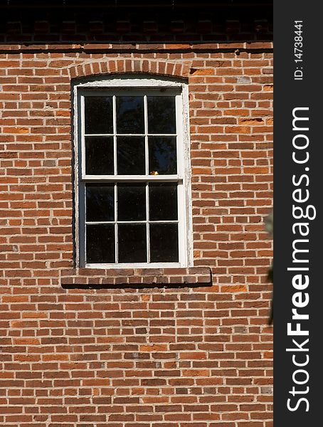 Window in brick wall