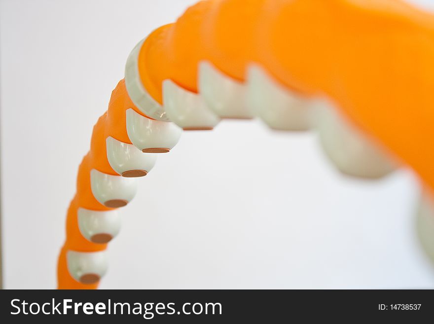 Hula hoop on a white background. The symbol of good health and good shape. Hula hoop on a white background. The symbol of good health and good shape.