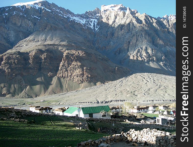 Spiti Valley In The Himalayan Mountains, India