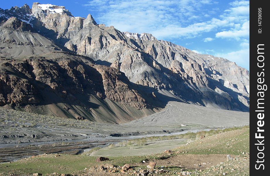 Spiti valley in the Himalayan mountains, India