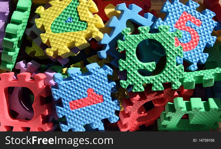 Foam puzzle pieces